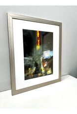 City Lights, framed print, sgnd Beverly Brown