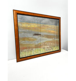 Brewster Flat-North, framed pastel drawing, sgnd A. Brown