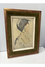 Lady Barkley, framed print, Hans Holbein