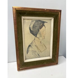 Lady Barkley, framed print, Hans Holbein