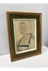 An Unknown Woman, framed print, Hans Holbein