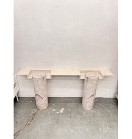 Custom Faux Marble Entryway Table