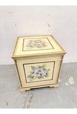 Vintage Floral Wooden Chest