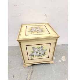 Vintage Floral Wooden Chest