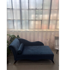 Safavieh Blue Velvet Chaise Lounge