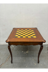 Vintage Italian Inlaid Wood Multi Game Table