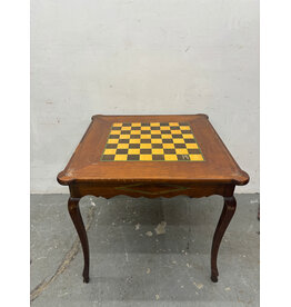 Vintage Italian Inlaid Wood Multi Game Table