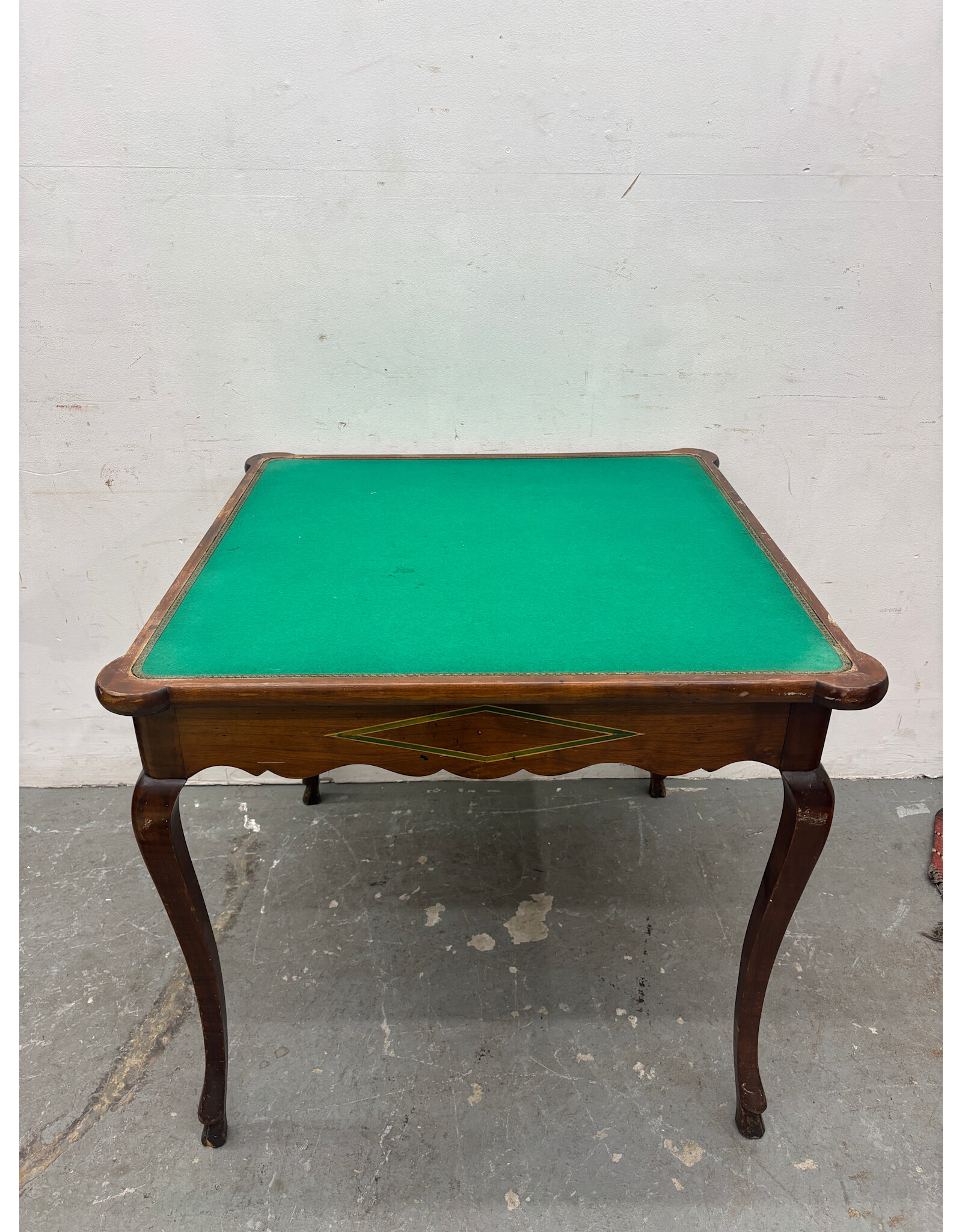 Vintage Italian Inlaid Wood Multi Game Table