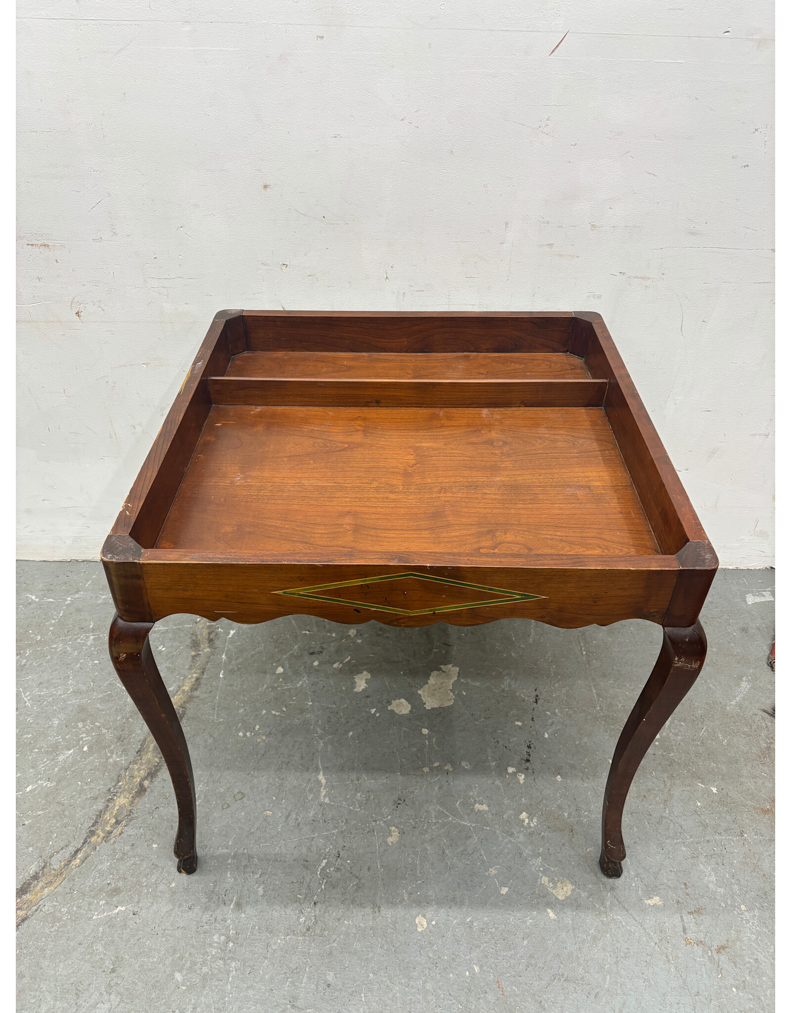 Vintage Italian Inlaid Wood Multi Game Table