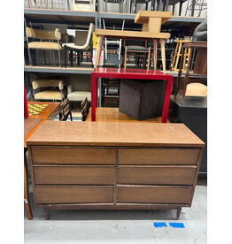 Vintage 6 Drawer Low Dresser