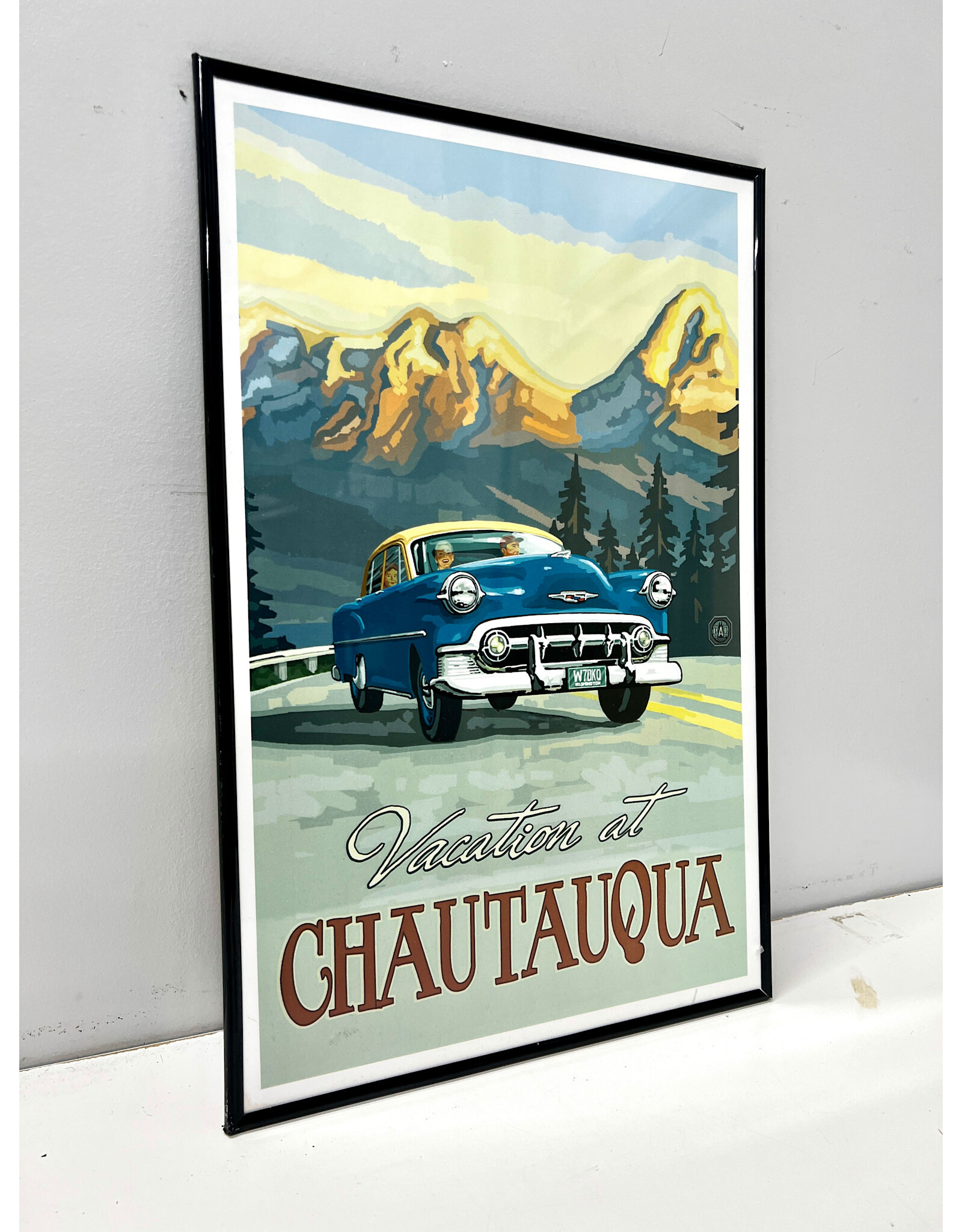 Vintage Style Chautauqua Colorado, framed print