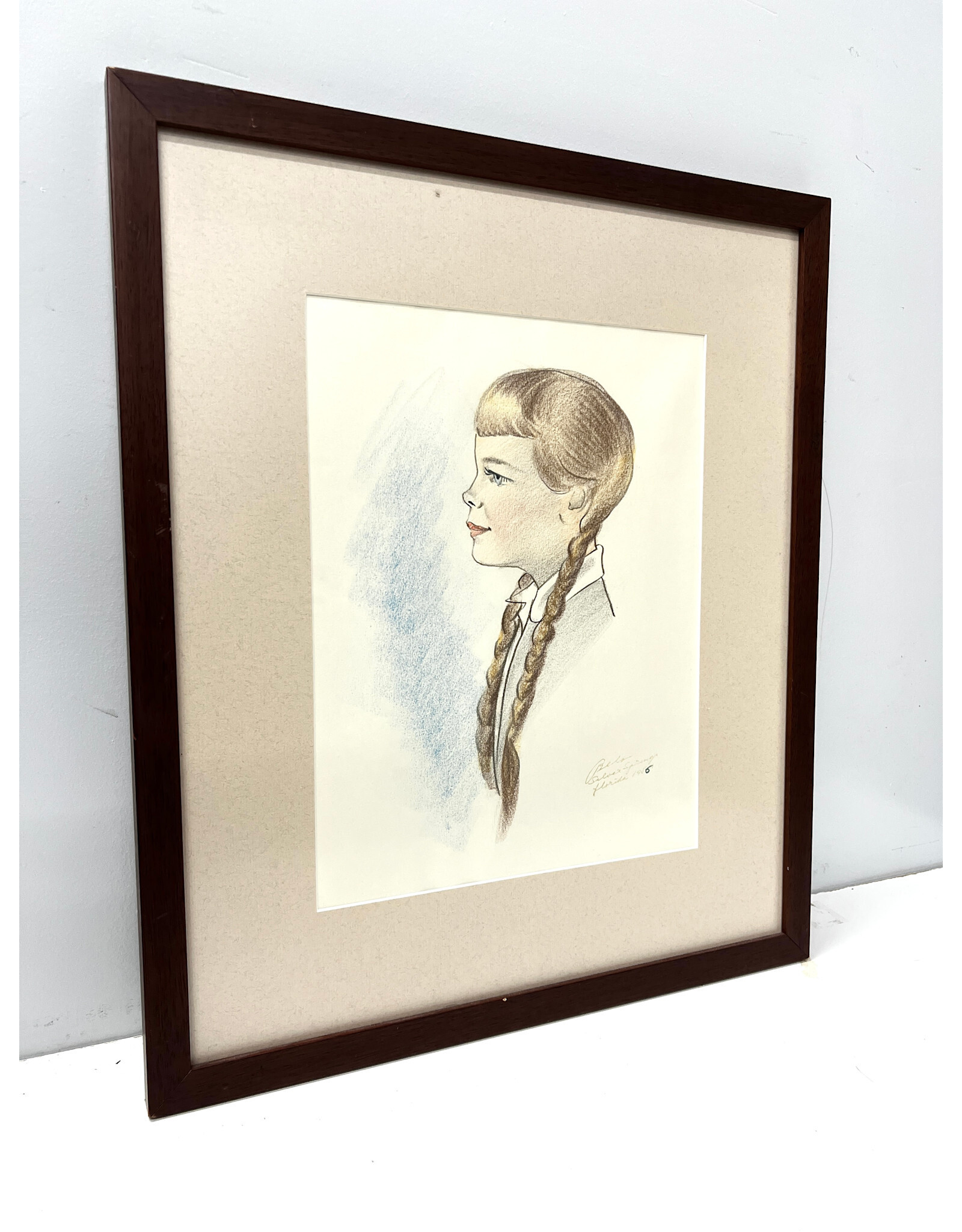 Framed Portrait Drawing