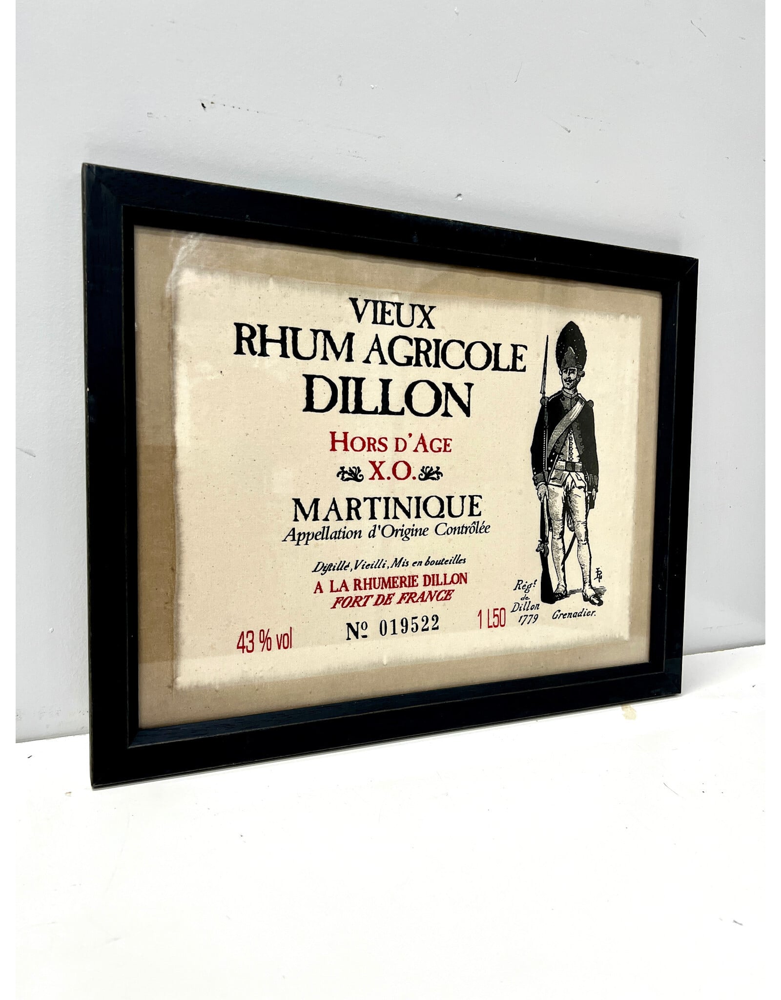 Vintage Rhum Dillon Magnum Label