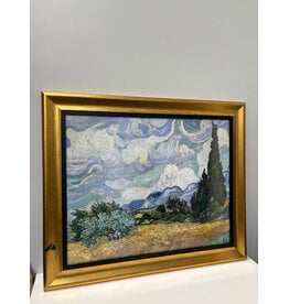Wheat Field with Cypresses, Vincent van Gogh, framed print