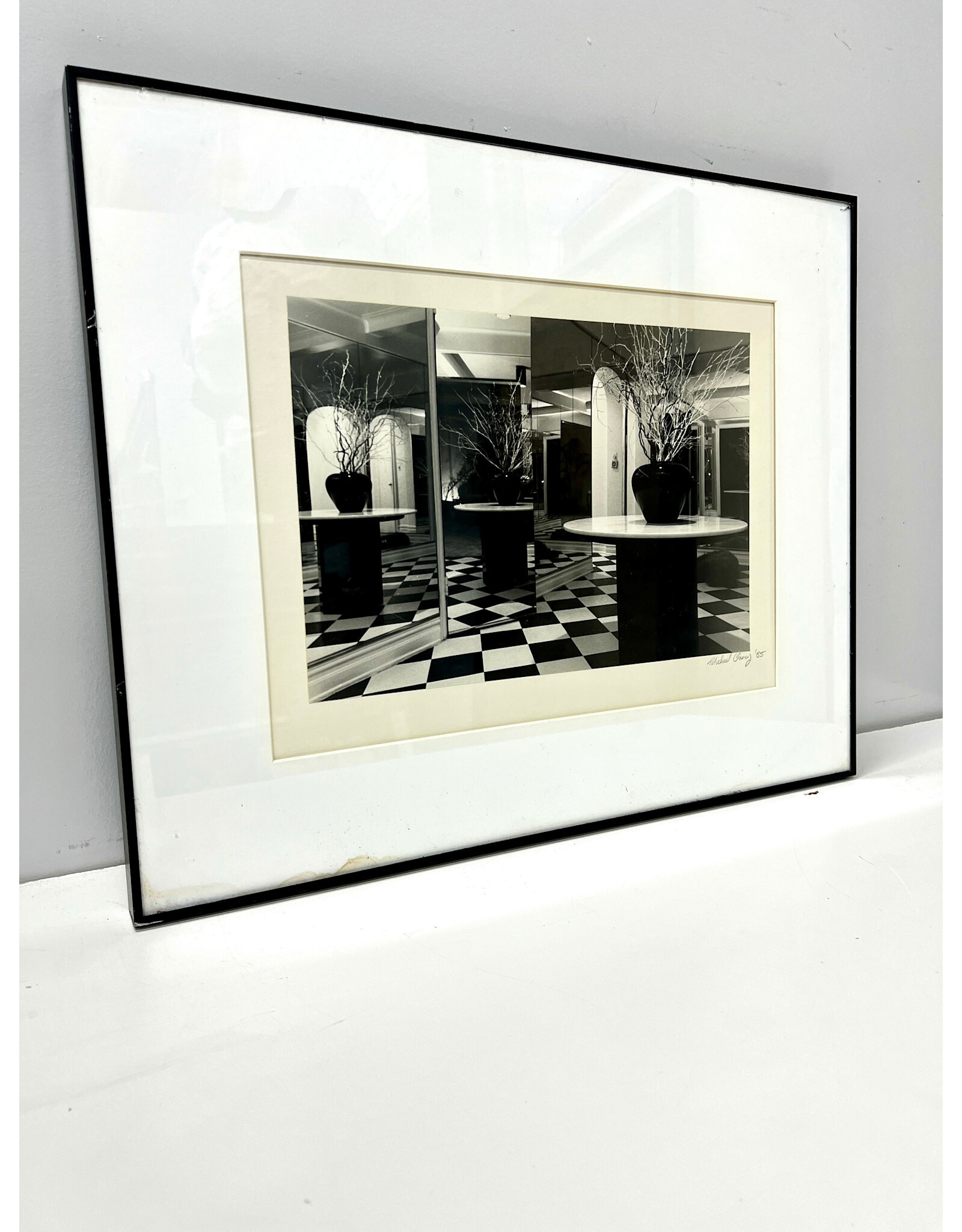 Liminal, framed black and white photograph, sgnd Clancy '85