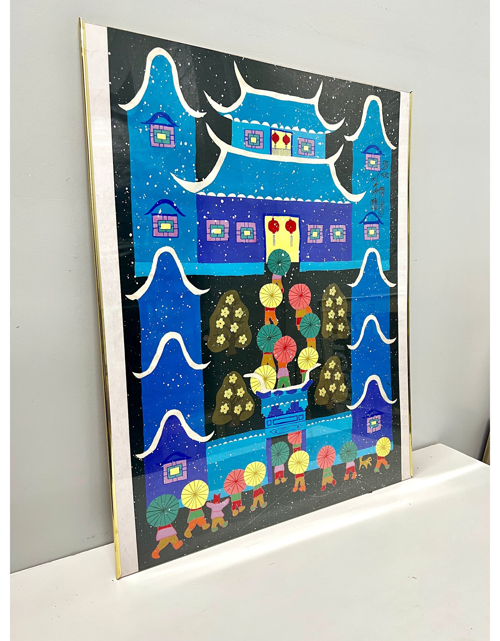 Winter Wonderland, framed Jinshan Painting style poster