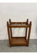 Arts & Crafts Style Umbrella Stand with Copper Base