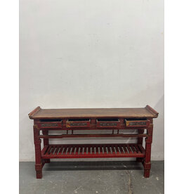 Chinese Scroll Console Table
