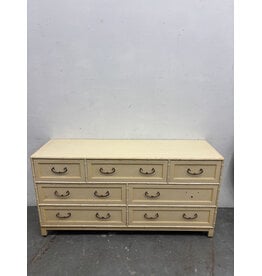 Vintage Faux Bamboo Triple Dresser