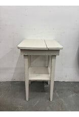 White Rustic Side Table