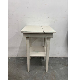 White Rustic Side Table