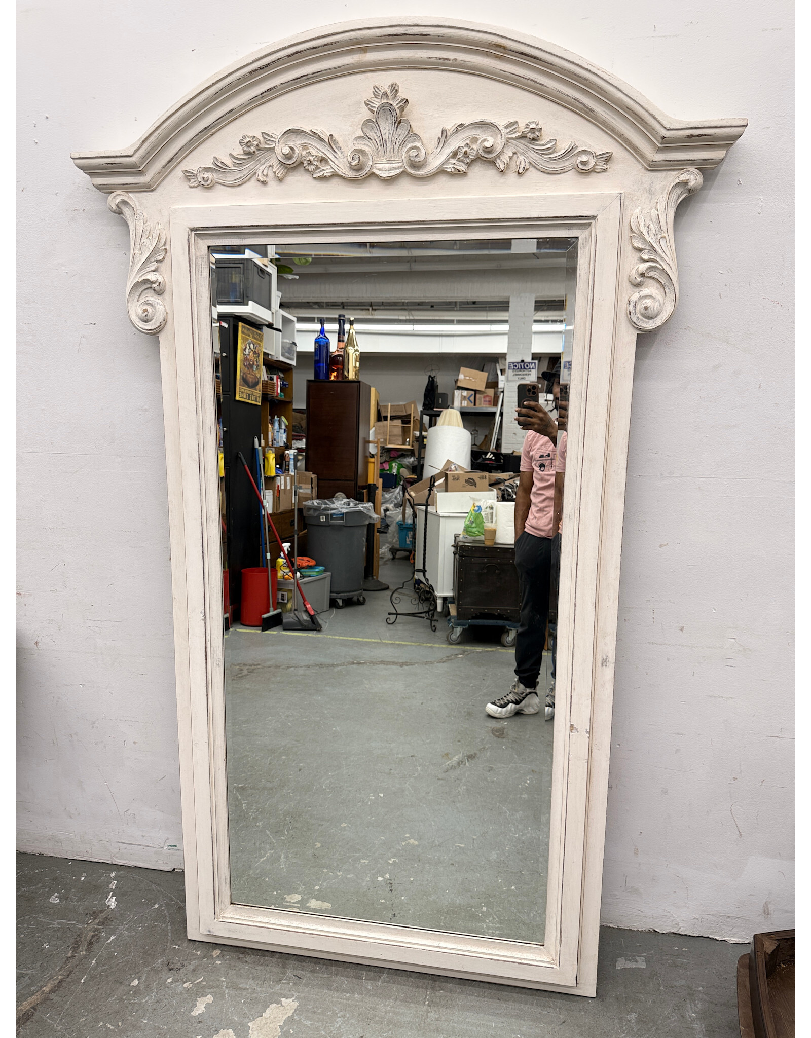 Antique French Style Standing Mirror