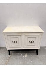 Modern White 2-Door Storage Cabinet
