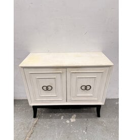 Modern White 2-Door Storage Cabinet