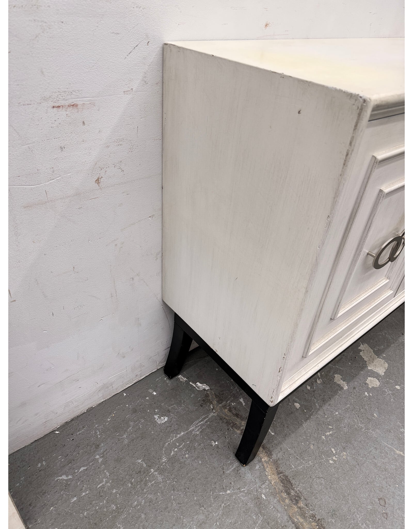 Modern White 2-Door Storage Cabinet