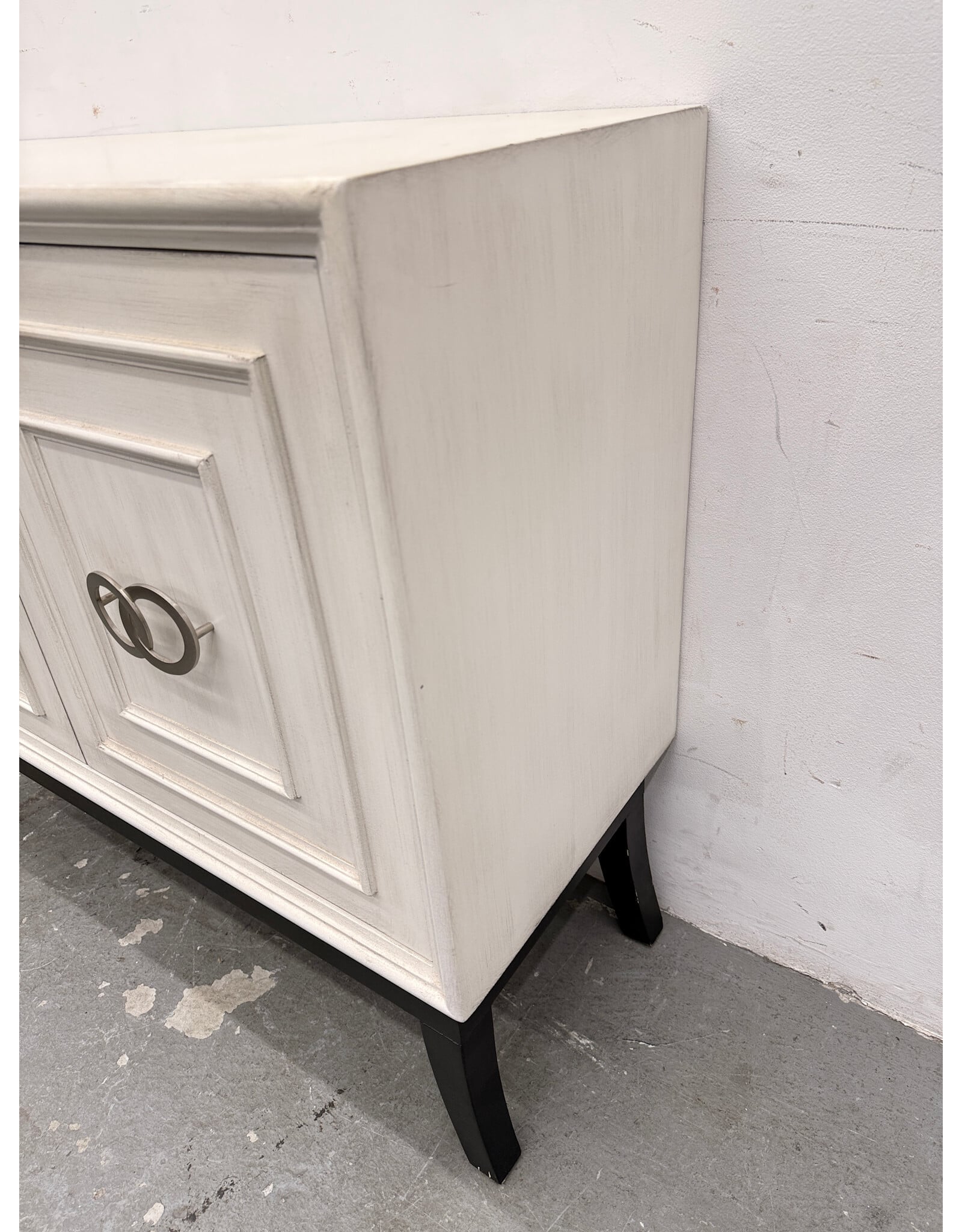 Modern White 2-Door Storage Cabinet