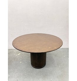 Ligné Round Wood Dining Table, Restoration Hardware