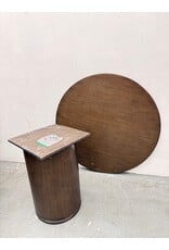 Ligné Round Wood Dining Table, Restoration Hardware