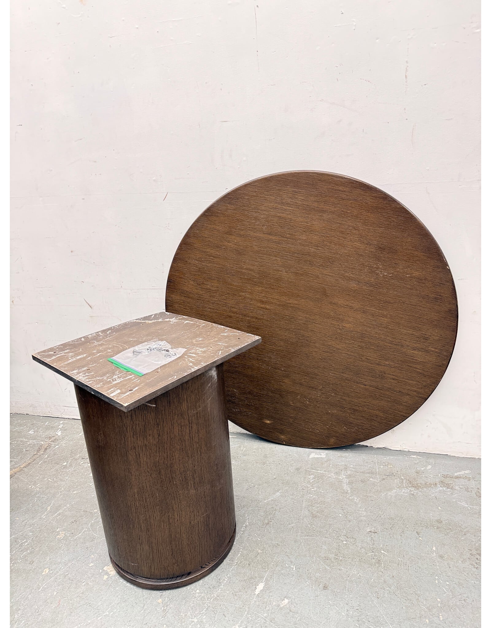 Ligné Round Wood Dining Table, Restoration Hardware