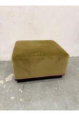 Velvet Green and Pink Ottoman