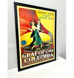 Grafofoni Columbia, framed print