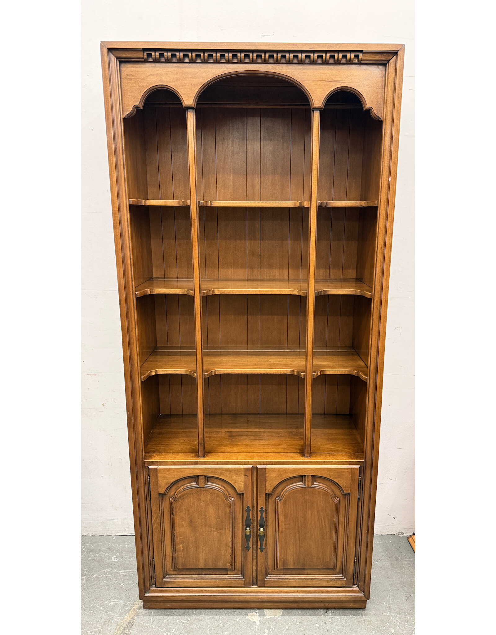 Vintage Ethan Allen Style Wood Bookcase