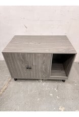 Modern Grey Wood End Table