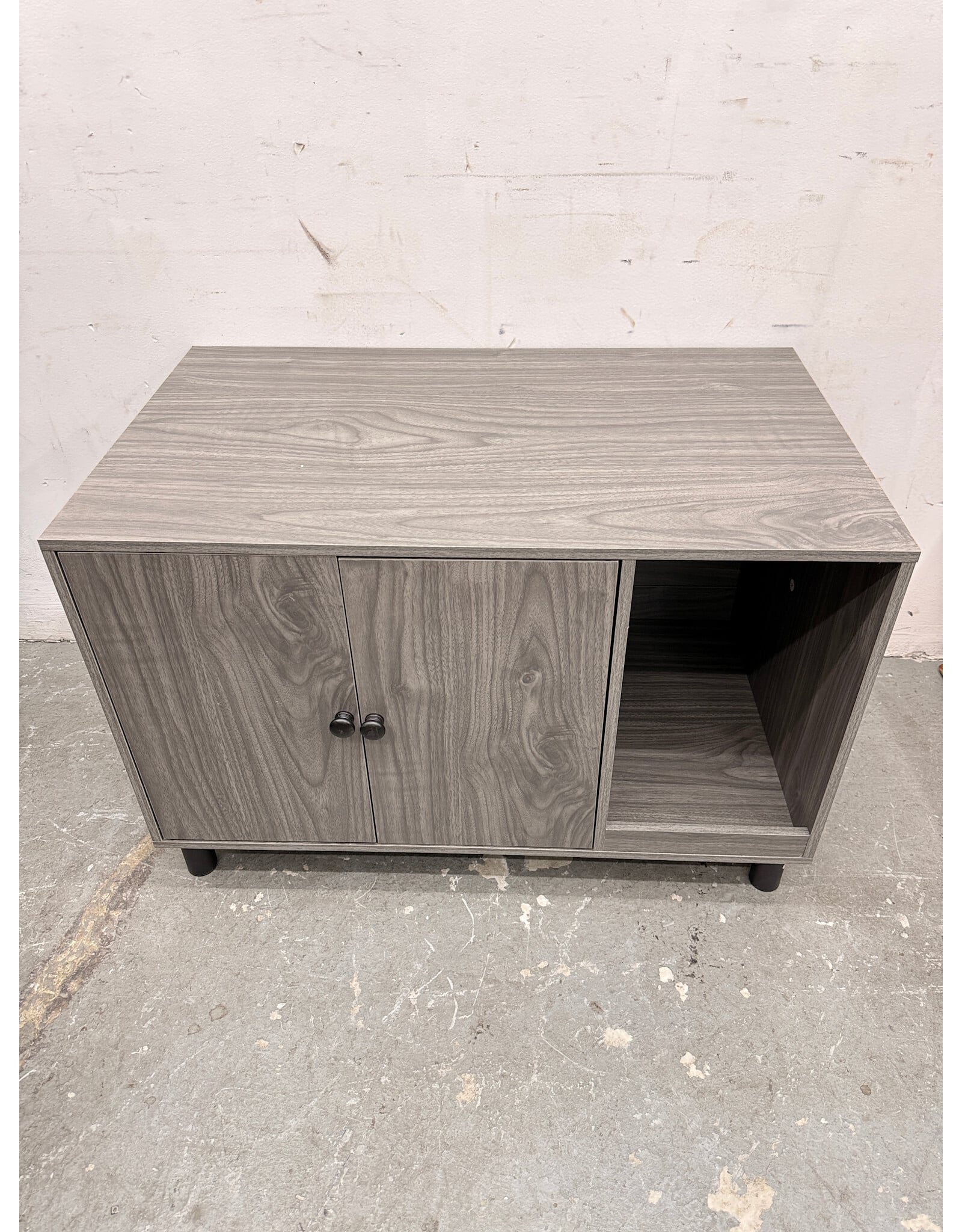 Modern Grey Wood End Table