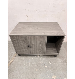 Modern Grey Wood End Table