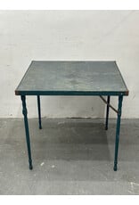 Blue Folding Card Table