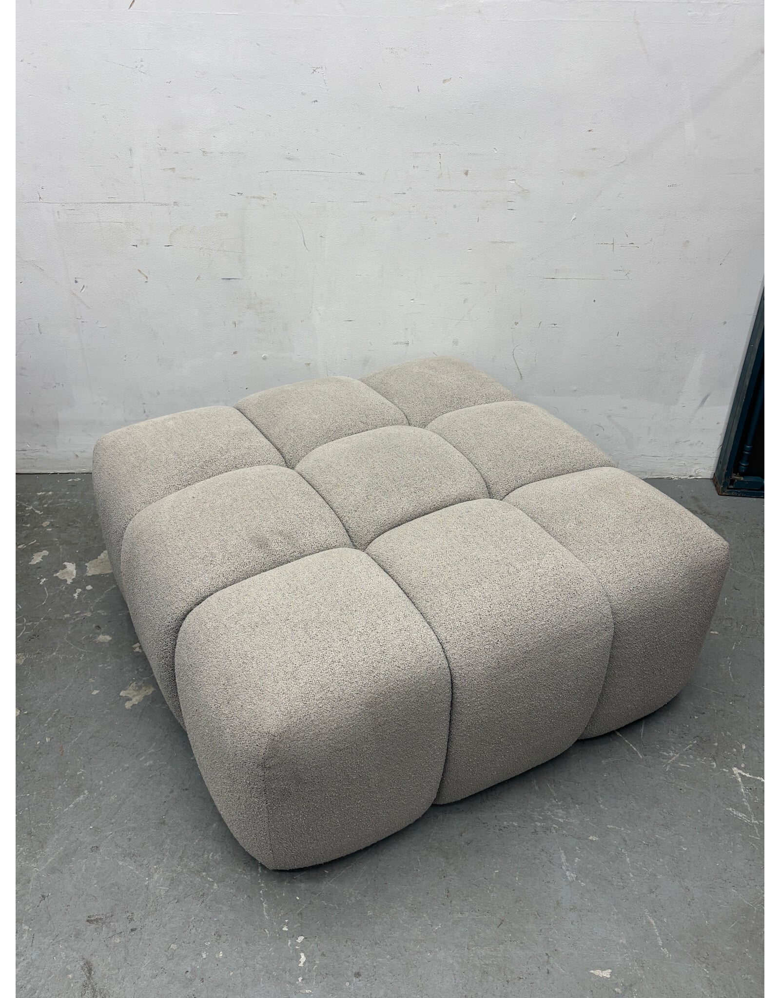Safavieh Gray Boucle Ottoman