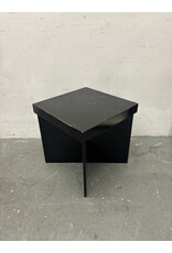 Black Lacquer X Accent Table