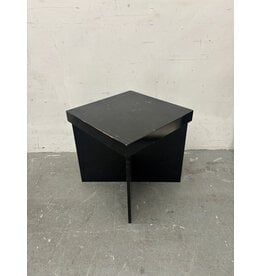 Black Lacquer X Accent Table
