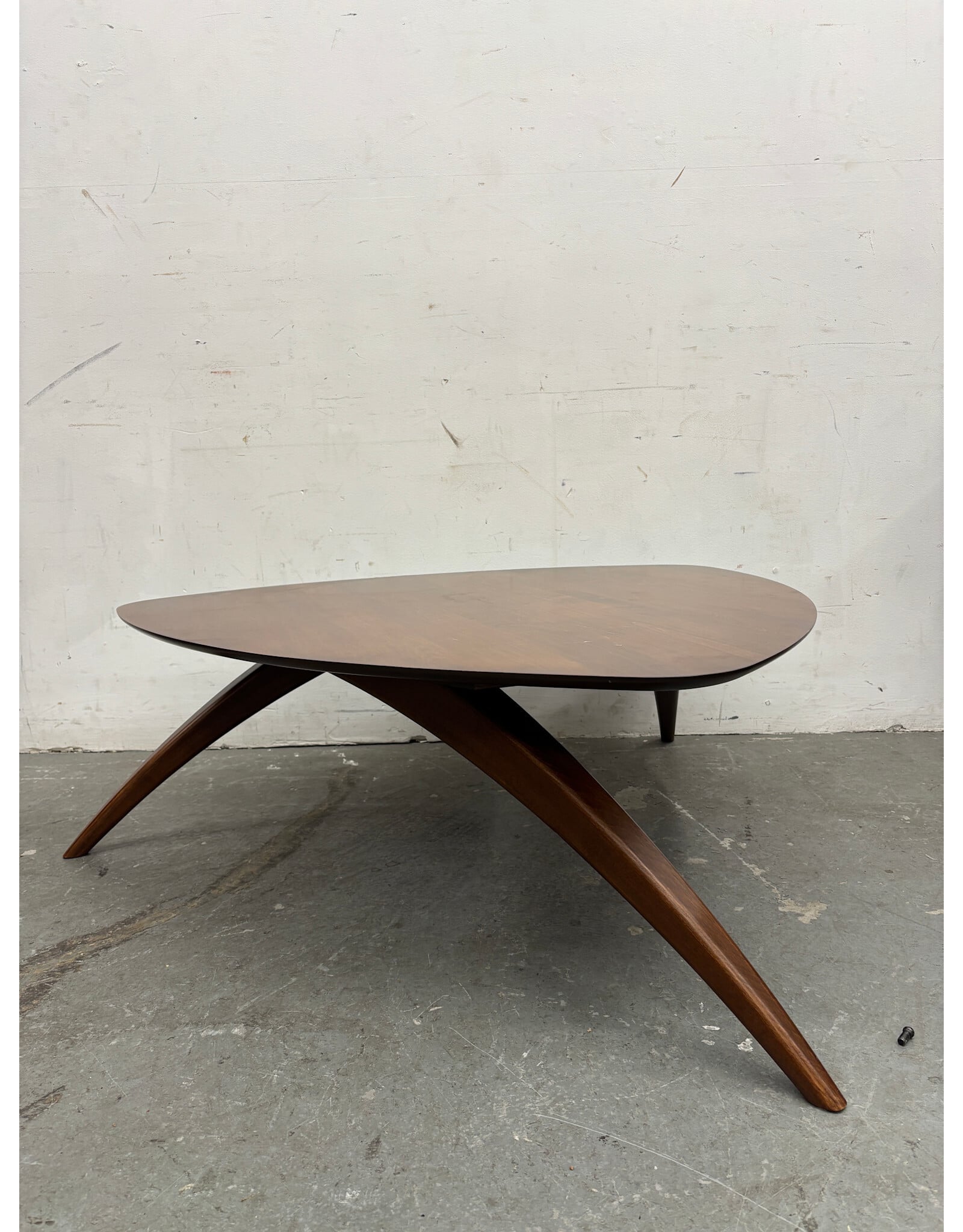 Modernist Tripod Solid Wood Coffee Table