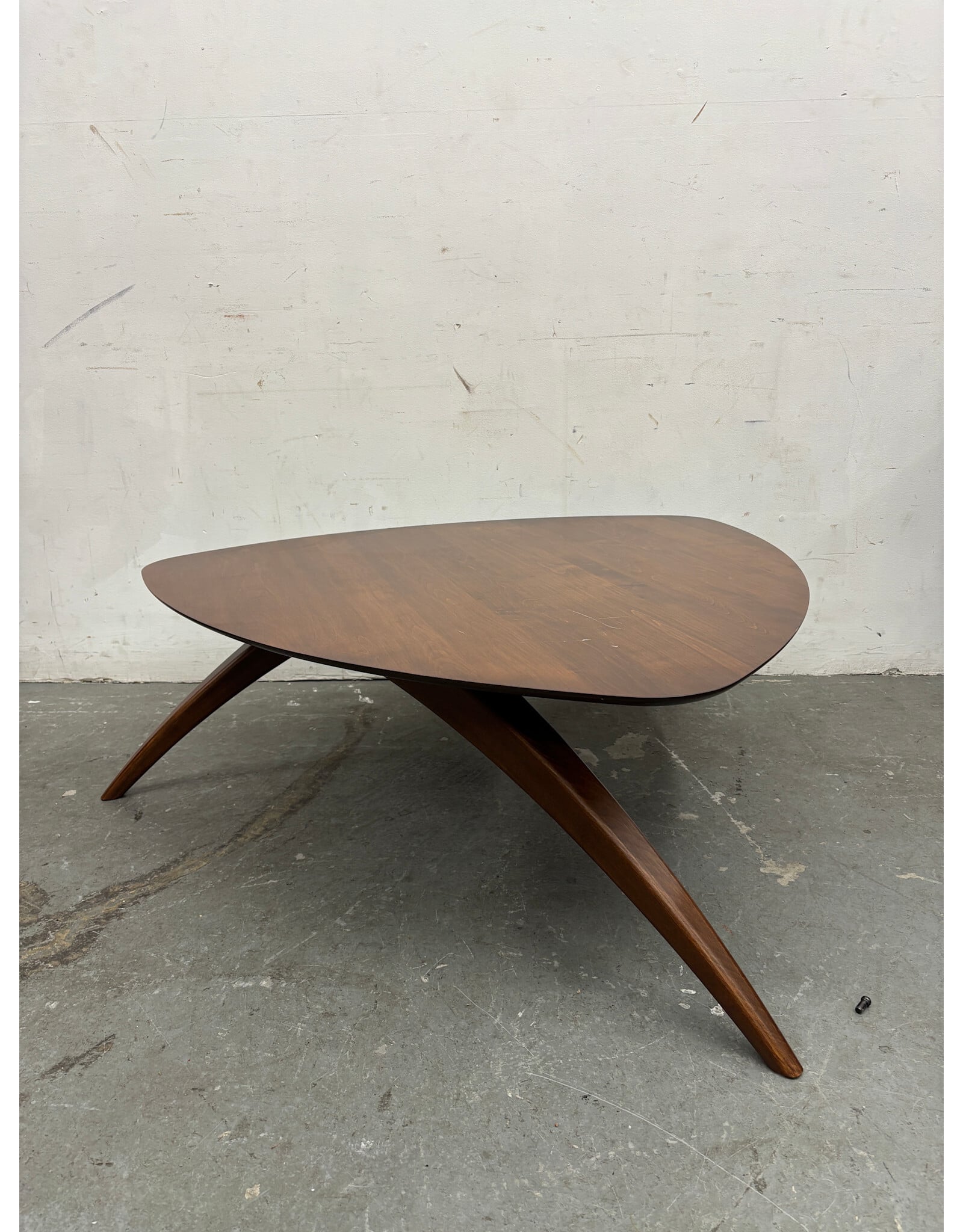Modernist Tripod Solid Wood Coffee Table