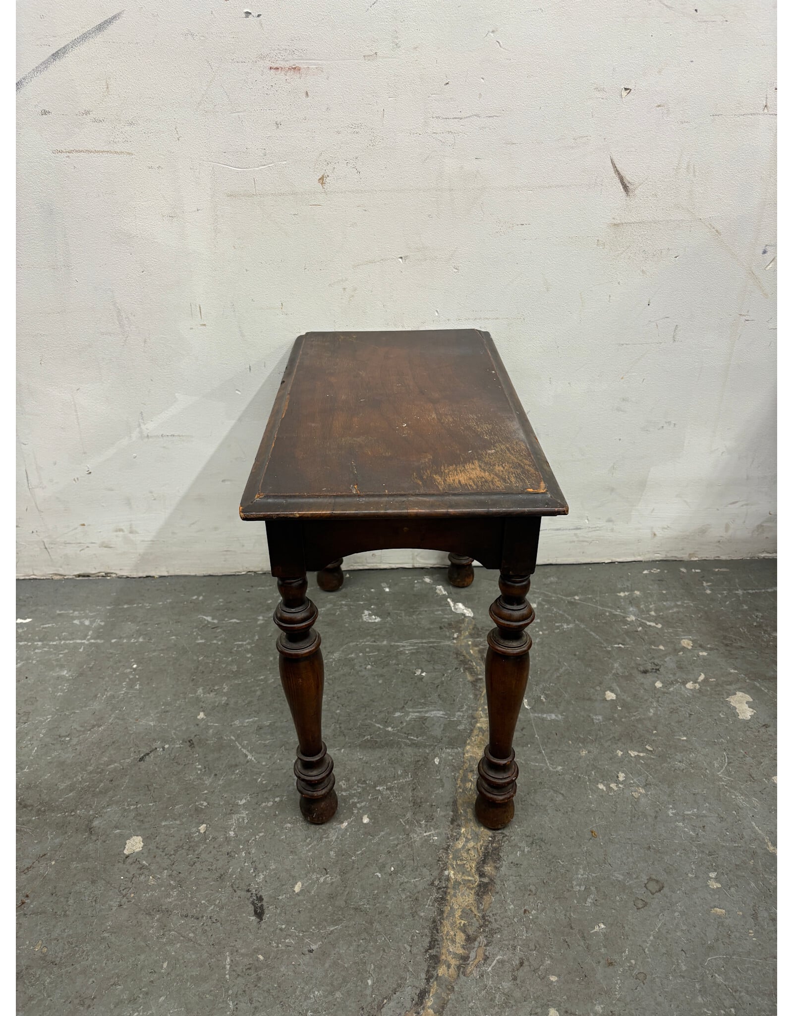 Antique Side Table with Baluster Legs