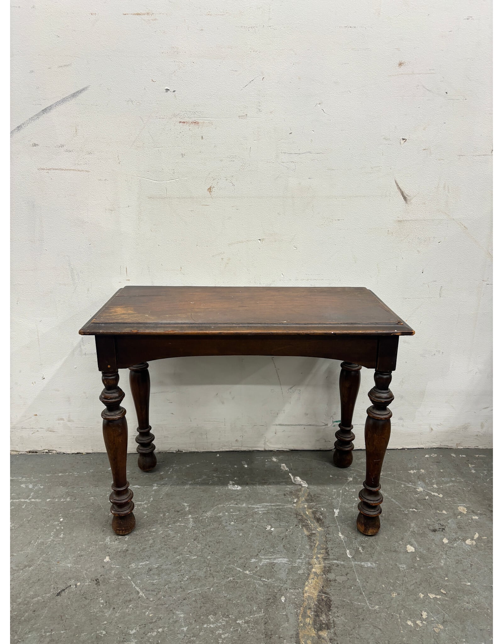 Antique Side Table with Baluster Legs