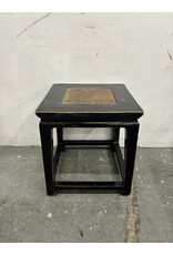 Vintage Chinese Square Lacquer Side Table