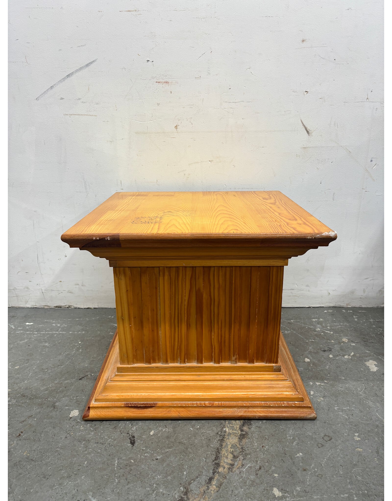 Carved Oak Pedestal