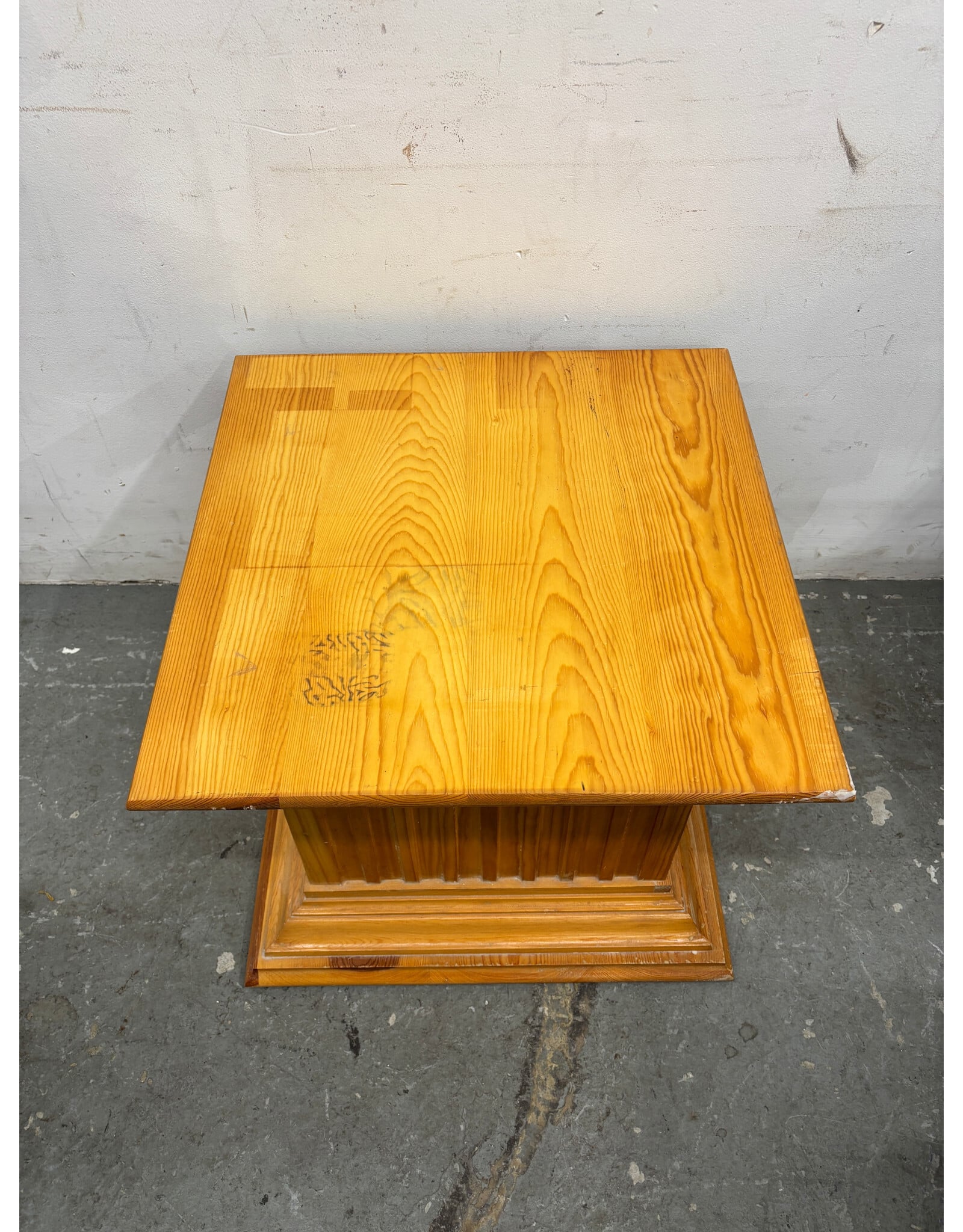 Carved Oak Pedestal